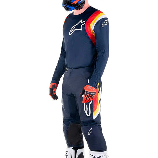 Jersey Pantalon Combo Alpinestars Fluid Corsa Talla L/34 Large/34 Azul