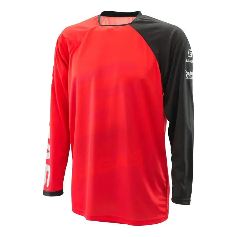 Jersey Gasgass Off Road Motocross/ Enduro Talla Large Large Rojo / Negro