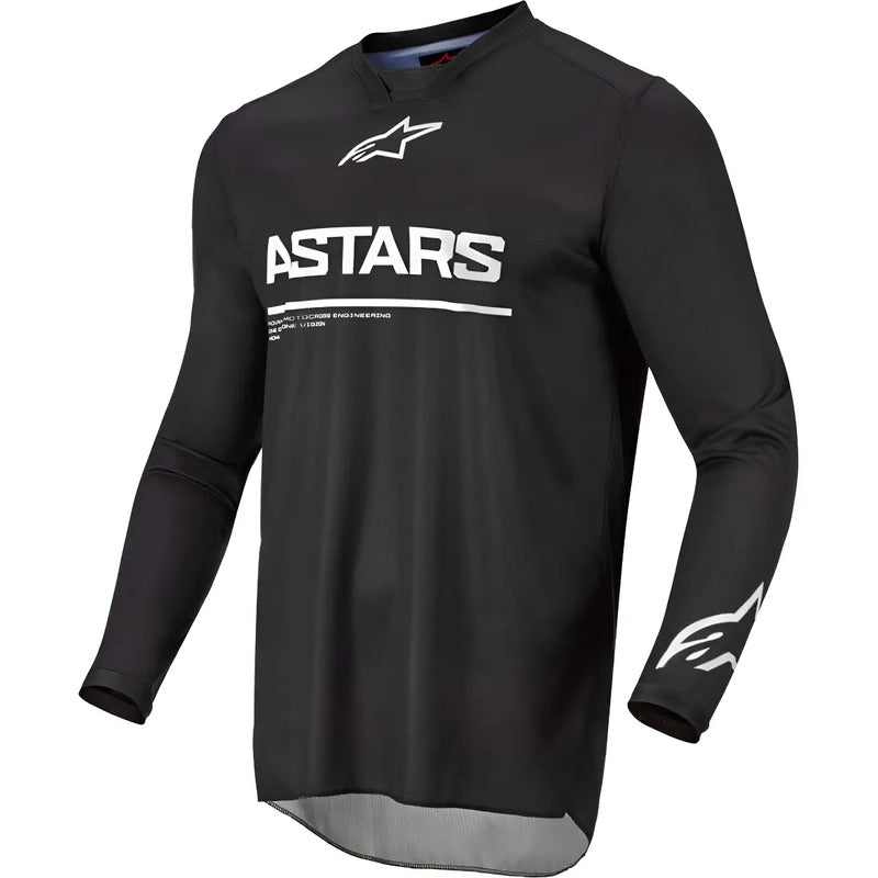 Jersey Alpinestars Racer Mx/enduro Genuino Talla Medium Medium Blanco/negro