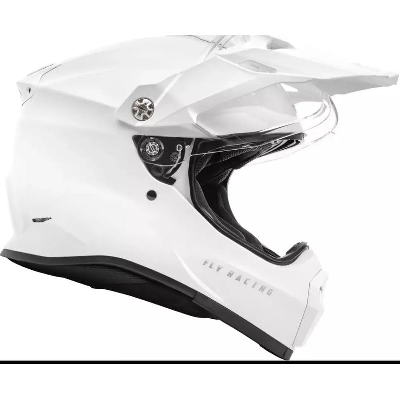 Casco Fly Racing Trekker Blanco Solido Talla Mediana Blanco Sólido Mate
