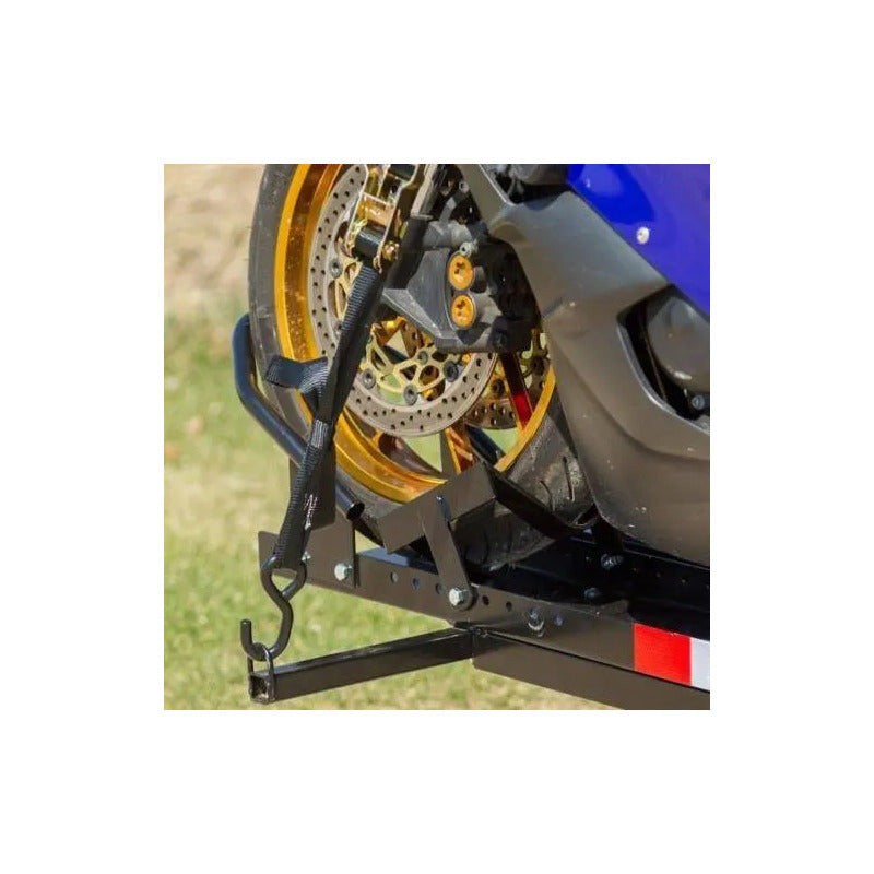 Motocicleta Scooter Carrier Transp. Acero Rampa Heavy Duty Negro