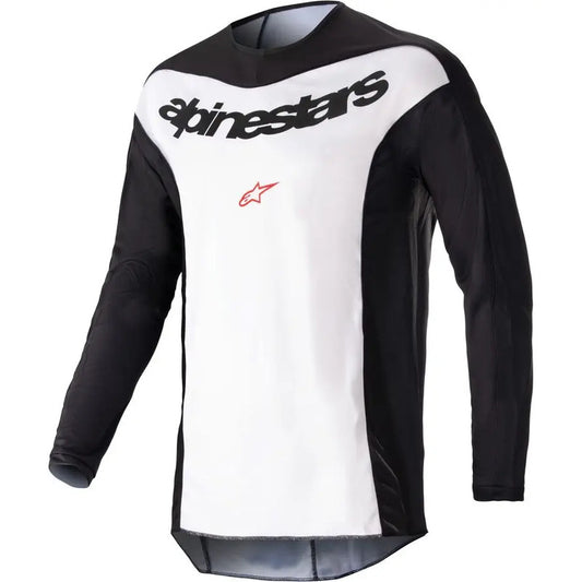 Jersey Alpinestars Fluid Lurv Mx/enduro Talla Large  Remate Large Blanco/negro
