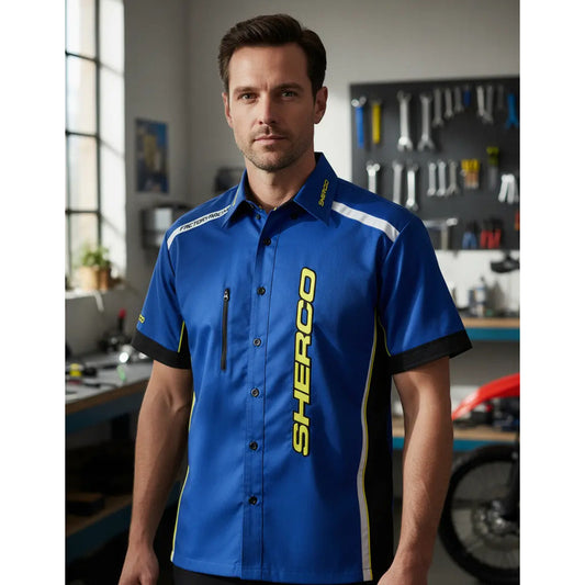 Camisa Sherco Factory Racing Pit Talla Grande (large) Azul Large (grande)
