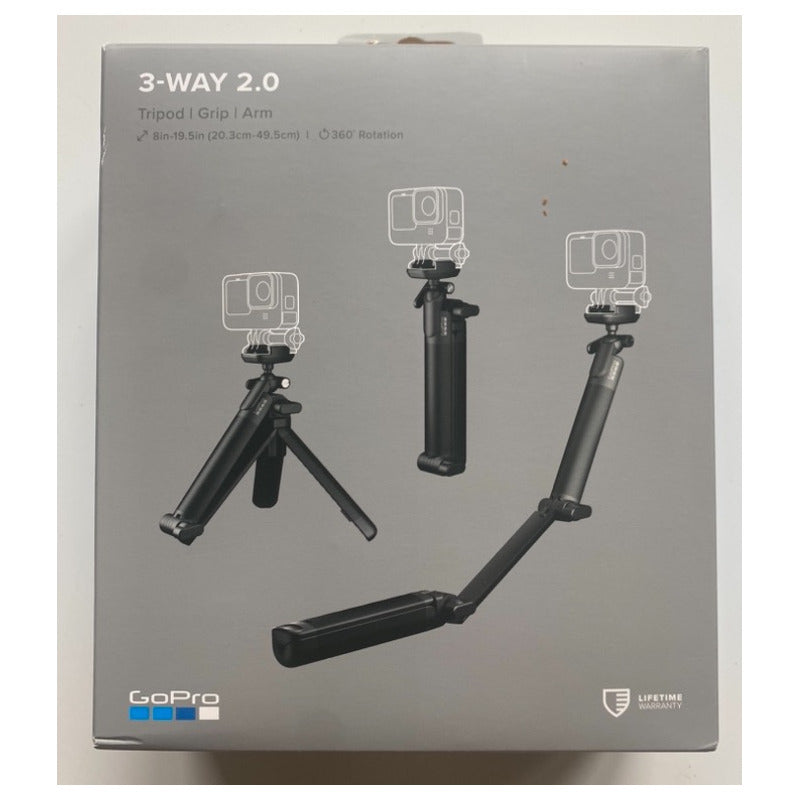 Gopro 3-way 2.0  Grip, Brazo, Trípode Original Negro