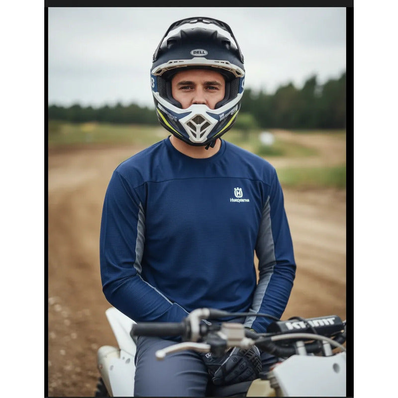 Pantalon Jersey  Combo Original Husqvarna Gotland Talla 34/l G Azul