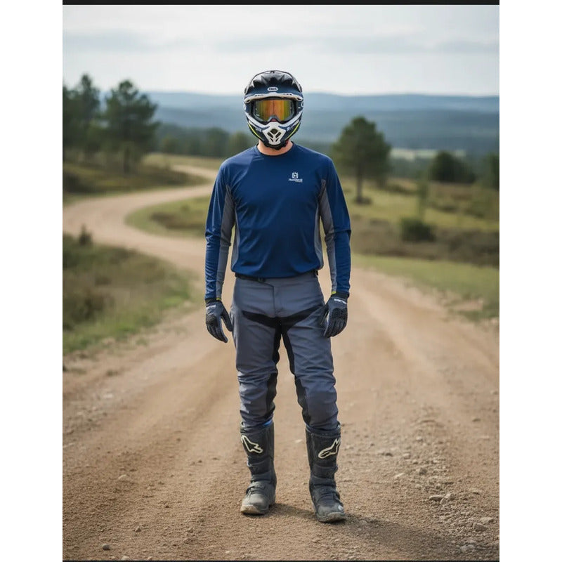 Pantalon Jersey  Combo Original Husqvarna Gotland Talla 34/l G Azul