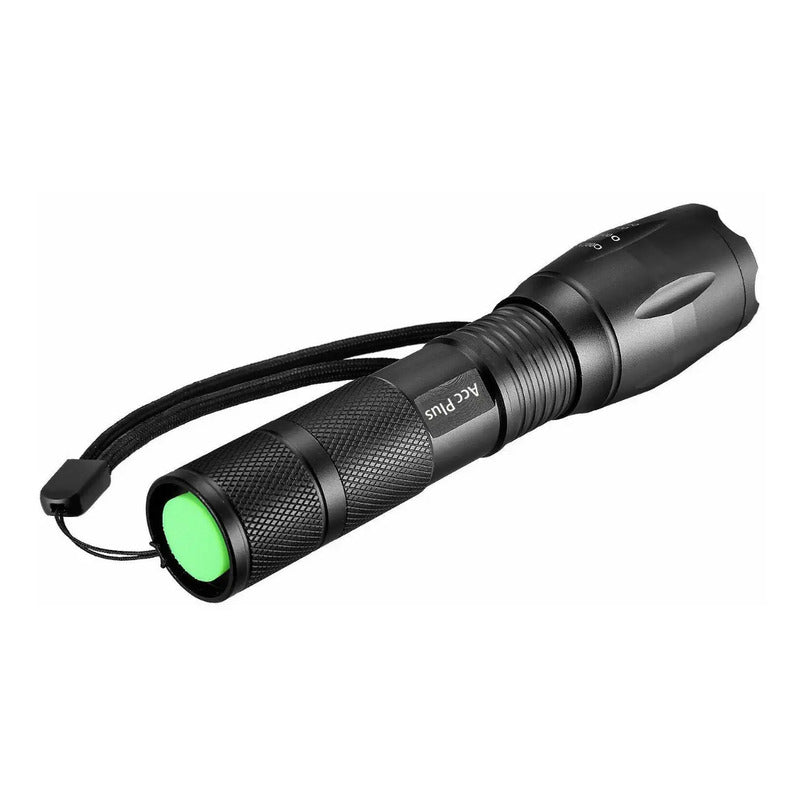 Lampara Táctica 9000lm Xml-t6 5 Modos De Luz Blanco Negra