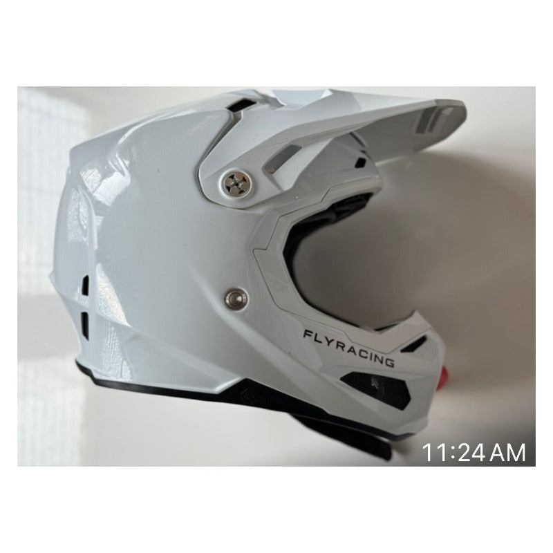 Casco Fly Racing Formula Carbon 2023 Large Remate Exhibición Blanco Carbon Large