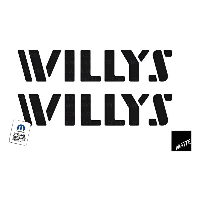 Calcas (2)  Jeep Wrangler Willys 2008-2025 Negro