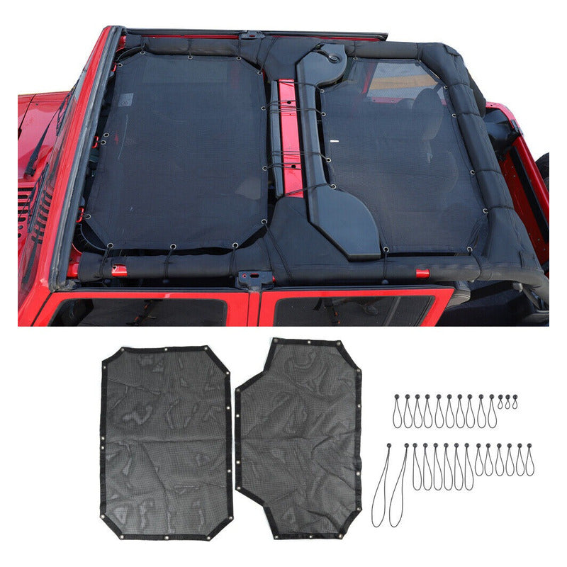 Parasol De Malla Para Techo Jeep Wrangler Gladiador Jk/jl