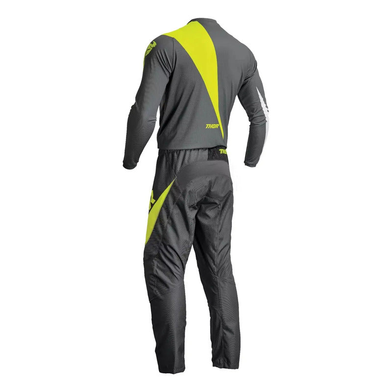 Pantalon Jersey  Combo Thor Sector Edge Gris Talla L/34 Gris / Amarillo L / 34