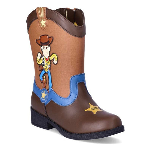 Botas Woody Vaqueras Niño Cafe Con Azul Originales 12us/19mx