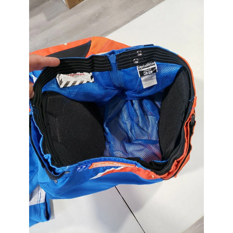 Pantalon Ktm/troy Lee Designs Pro Se Talla 34 Naranja