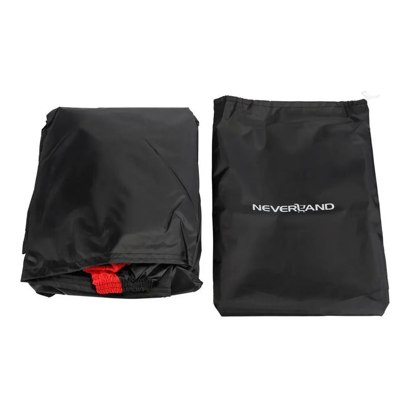 Cubierta De Moto Neverland Protege Lluvia/nieve/sol  Grande Negro