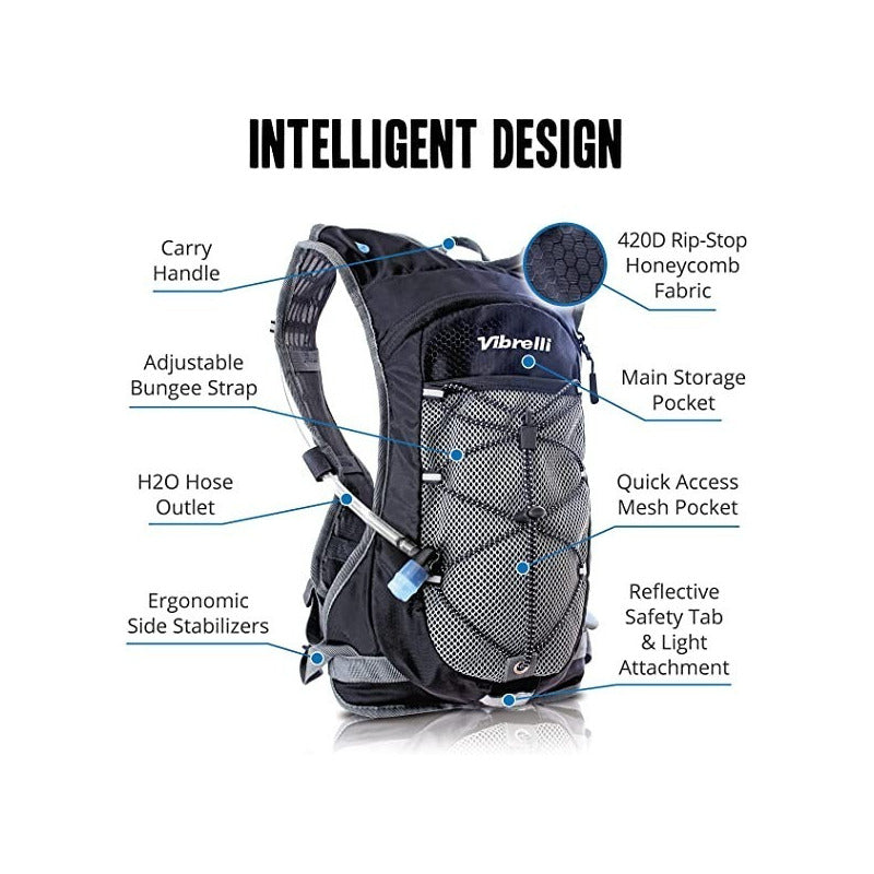 Mochila De Hidratación Bolsa De Agua 2l Mx/enduro/mtb Factur