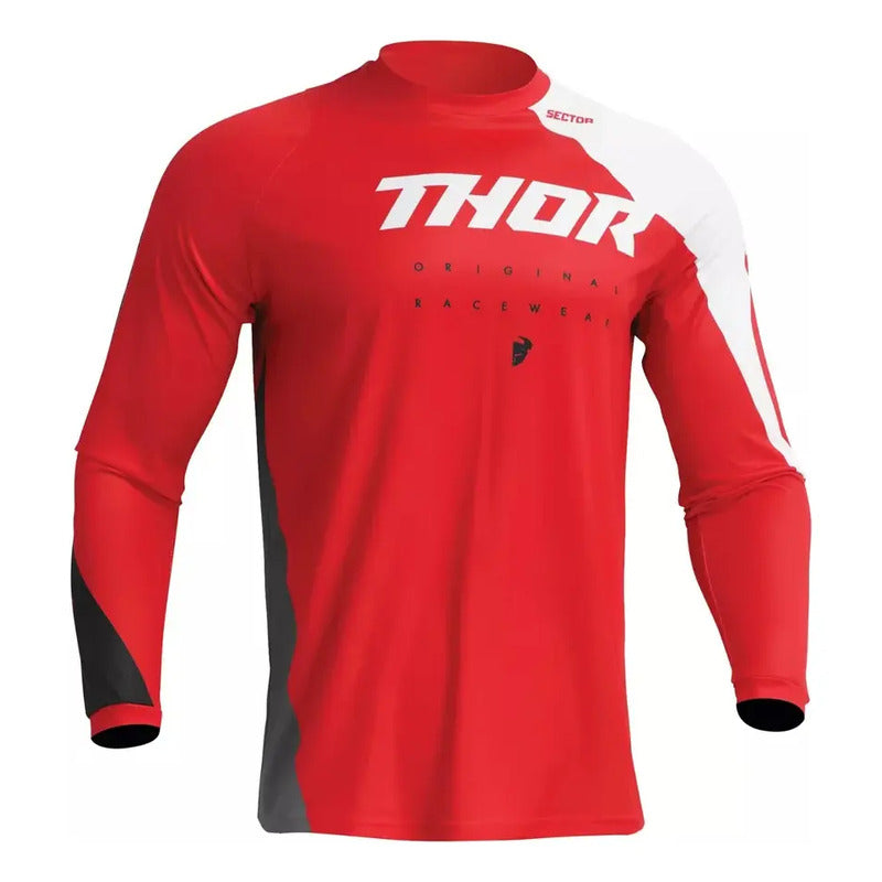 Pantalon Jersey  Combo Thor Sector Edge Rojo Talla L/34 Rojo L / 34