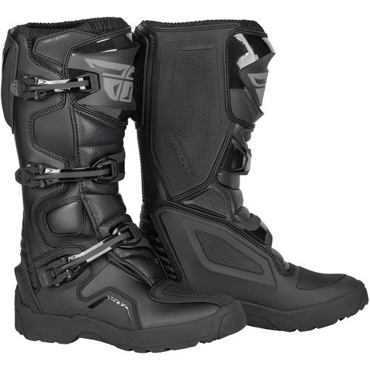 Botas Fly Racing Maverick Enduro/mx/atv Negro Talla 10us Negro 10 Us