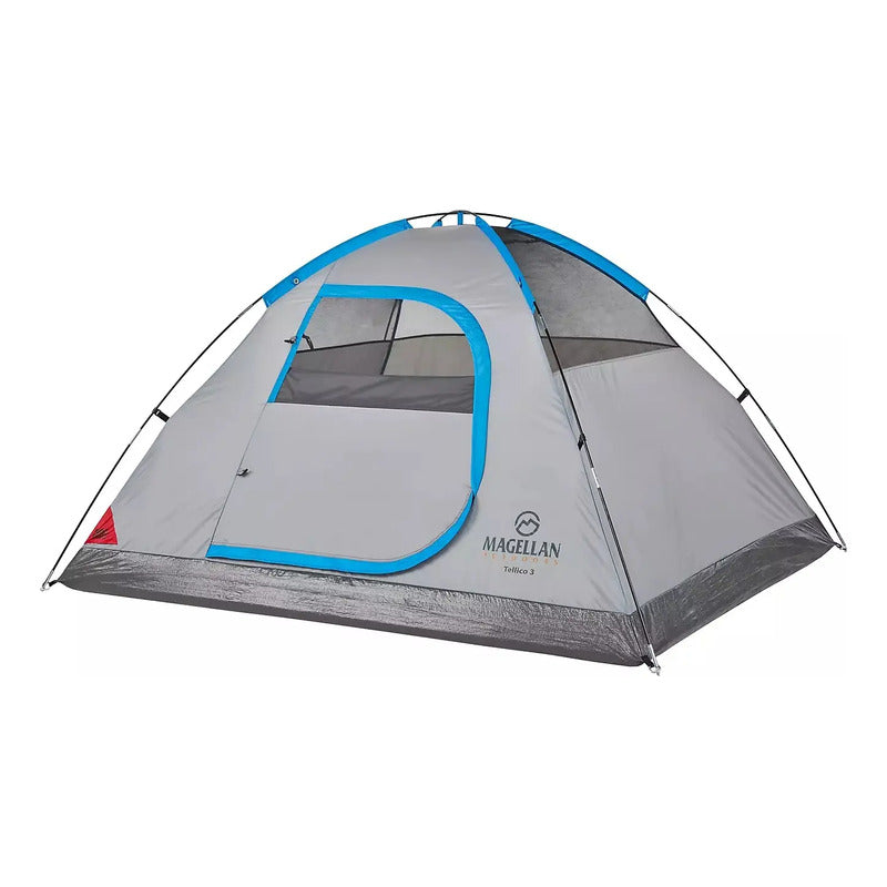 Tienda De Campaña Magellan Domo  3 Personas Calidad Azul Acero