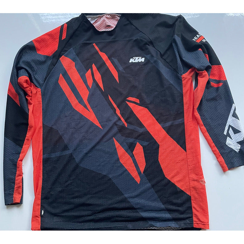 Jersey Ktm Gravity Fx Air Negro/naranja Mx/ Enduro Talla 34 Large Negro / Naranja