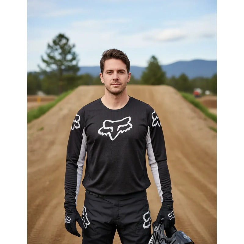 Jersey Pantalon Fox 180 Original Mx Enduro Talla 34/large Negro