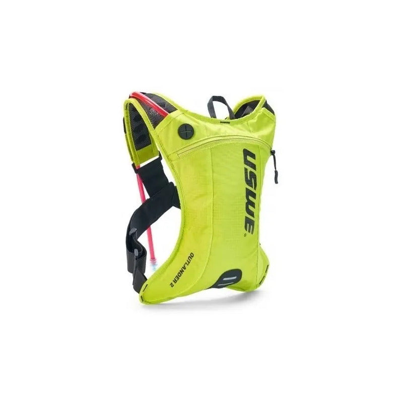 Mochila De Hidratacion Uswe Outlander 2 Carbon 1.5lt Color Crazy/yellow Diseño De La Tela Poliéster