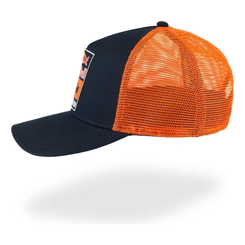 Gorra Ktm Original Ktm Red Bull Racing Ajustable Naranja/azul Adulto Ajustable