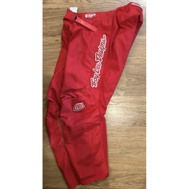 Pantalon Troy Lee Designs  Adulto Motocross Enduro T34 Rojo 34