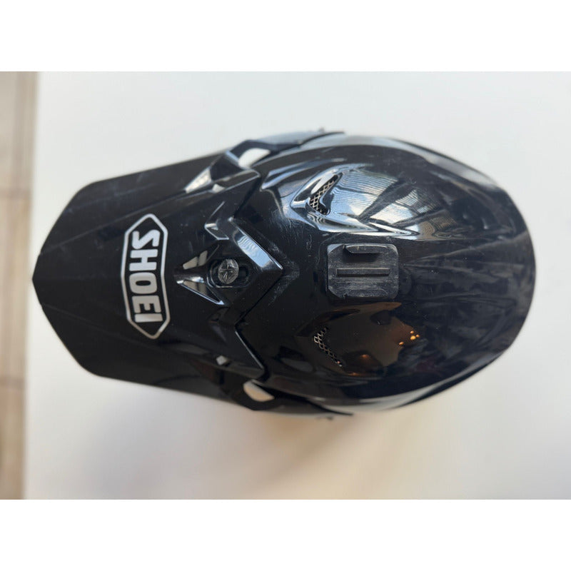 Casco Shoei Vfx Negro Brilloso Talla Mediano Negro Sólido M