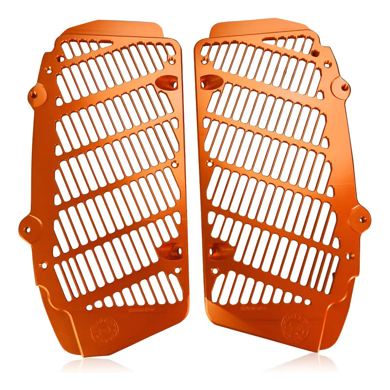 Protector De Radiador Bullet Proof Designs Ktm 17-23 Exhibi Naranja