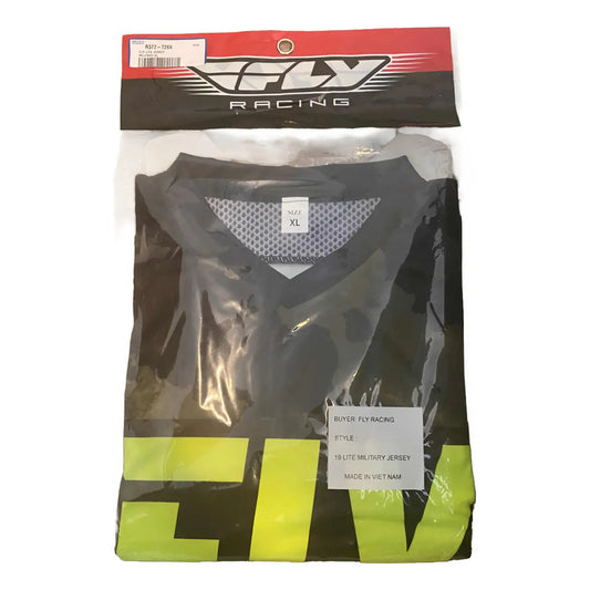 Jersey Fly Lite Military  Motocross Enduro Mx Mtb Talla Xl Xlarge Negro / Verde / Camo
