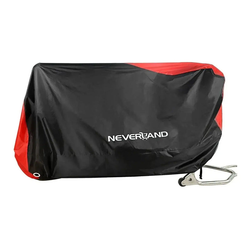 Cubierta De Moto Neverland Protege Lluvia/nieve/sol  Grande Negro